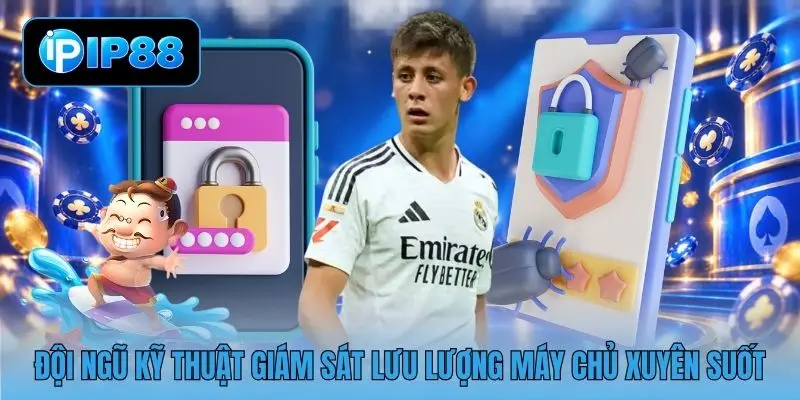 Đội ngũ kỹ thuật giám sát lưu lượng máy chủ xuyên suốt